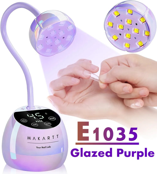 Gooseneck UV LED Nail Lamp USB Cordless Flash Cure 39mW/cm² 4 Timer