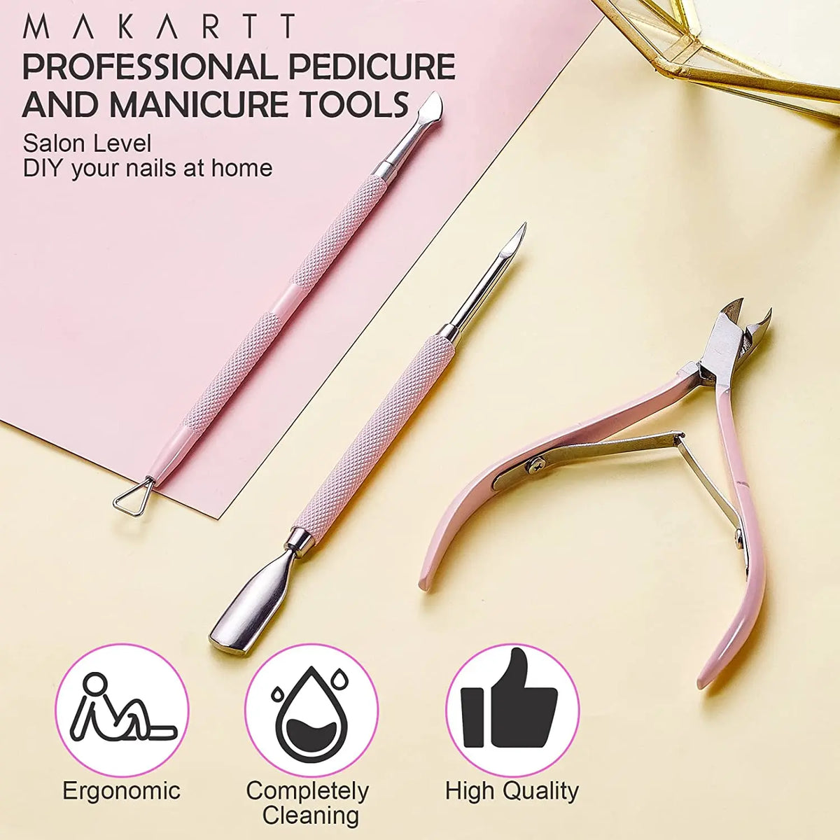 Cuticle Trimmer Cuticle Remover with Cuticle Pusher, Professional