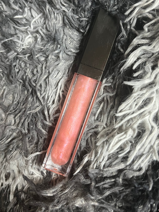 Pink gloss black container