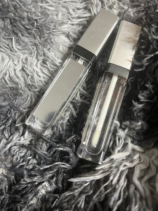 Classy Silver top gloss with built in mirror and light