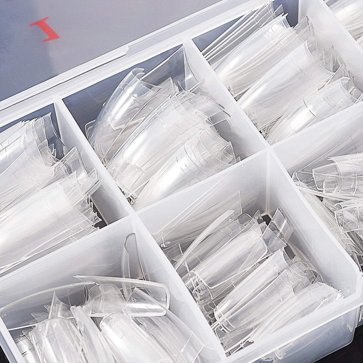 Beuniar 500PCS Acrylic Nail Tips French Artificial False Tip for