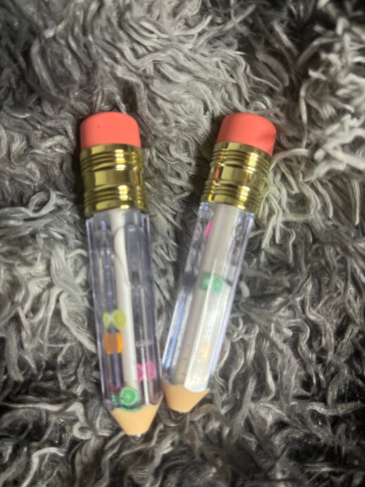 Pencil clear vegan gloss + fruit