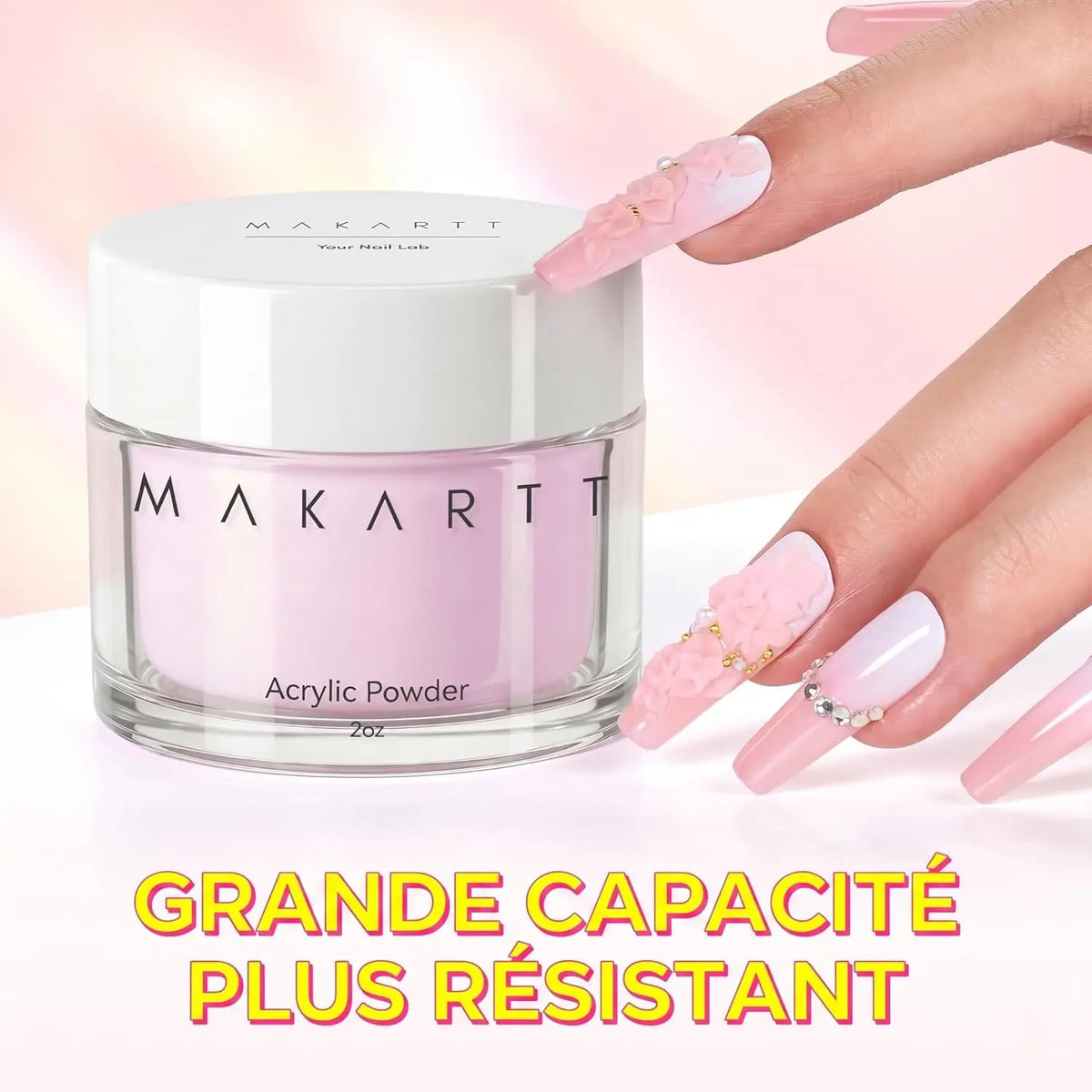Makartt Acrylic Powder 56g, Acrylic Nail Powder for Nails Extension,