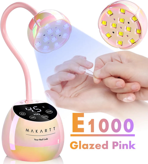 Gooseneck UV LED Nail Lamp USB Cordless Flash Cure 39mW/cm² 4 Timer