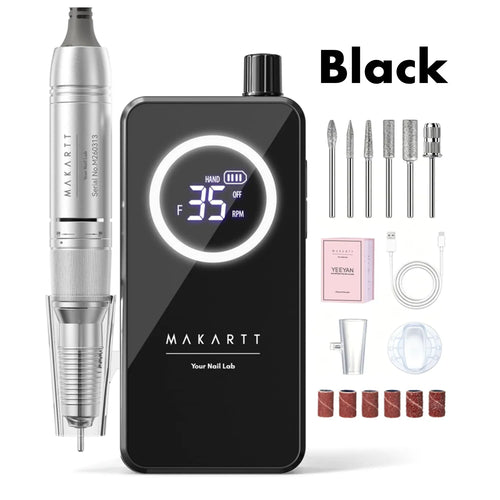 Makartt YEEYAN Cordless Nail Drill Beginner Safe Low Vibration LCD