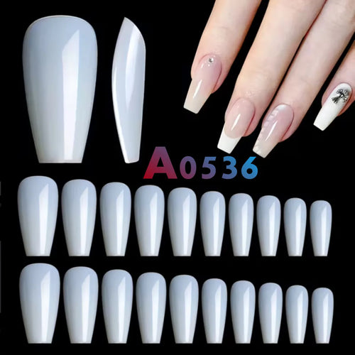 Makartt Fake Nail Tips 500pcs Almond Full Cover Gel Tips False Acrylic