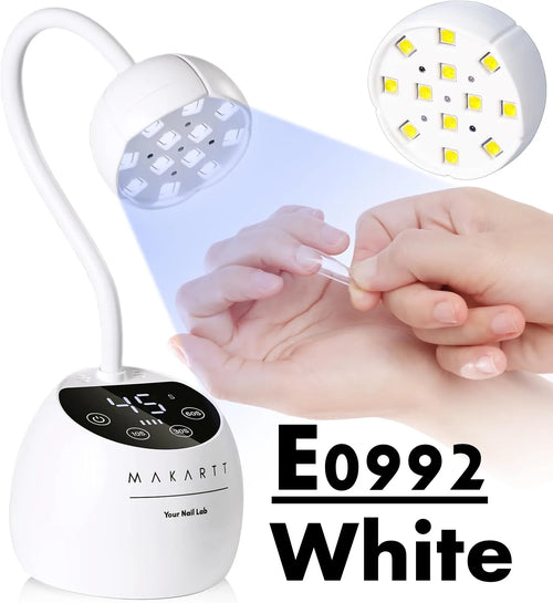 Gooseneck UV LED Nail Lamp USB Cordless Flash Cure 39mW/cm² 4 Timer