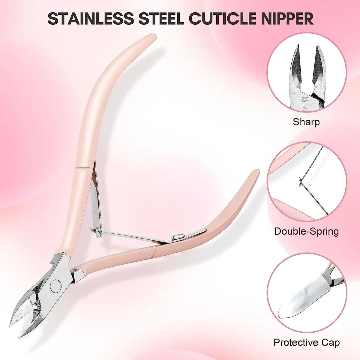 Makartt Cuticle Remover Kit, Nail Care with Cuticle Oil Pen, Trimmer,