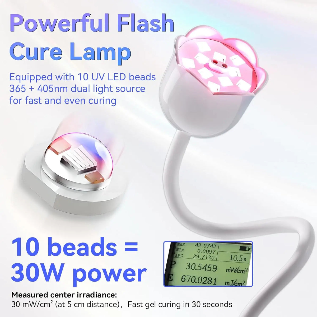 Makartt UV Nail Lamp  Portable Rechargeable LED Light with Sensor for