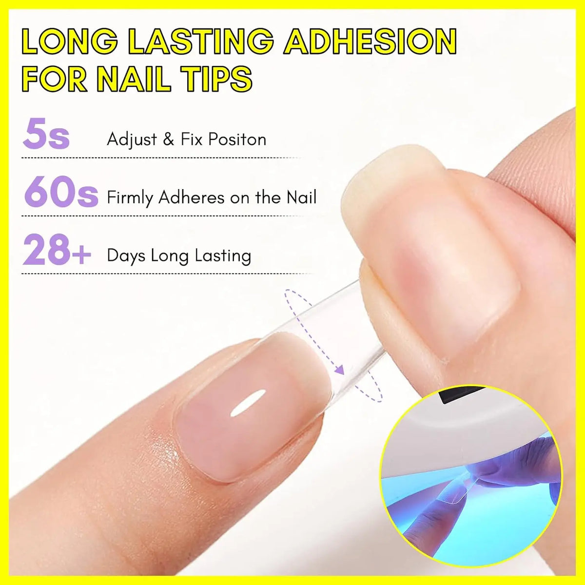 Makartt Nail Glue Gel for Acrylic Nails 3 in 1 Nail Gel Super Strong
