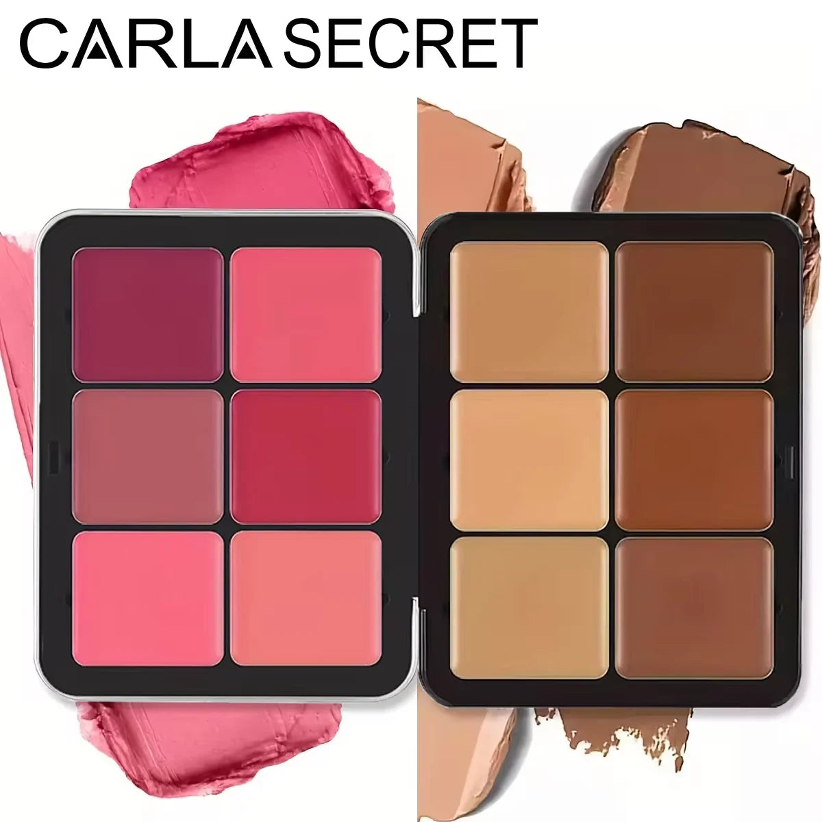 12-color iron box concealer blush cream matte highlight contour makeup