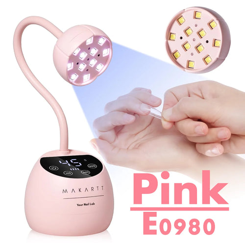 Makartt UV Nail Lamp  Portable Rechargeable LED Light with Sensor for