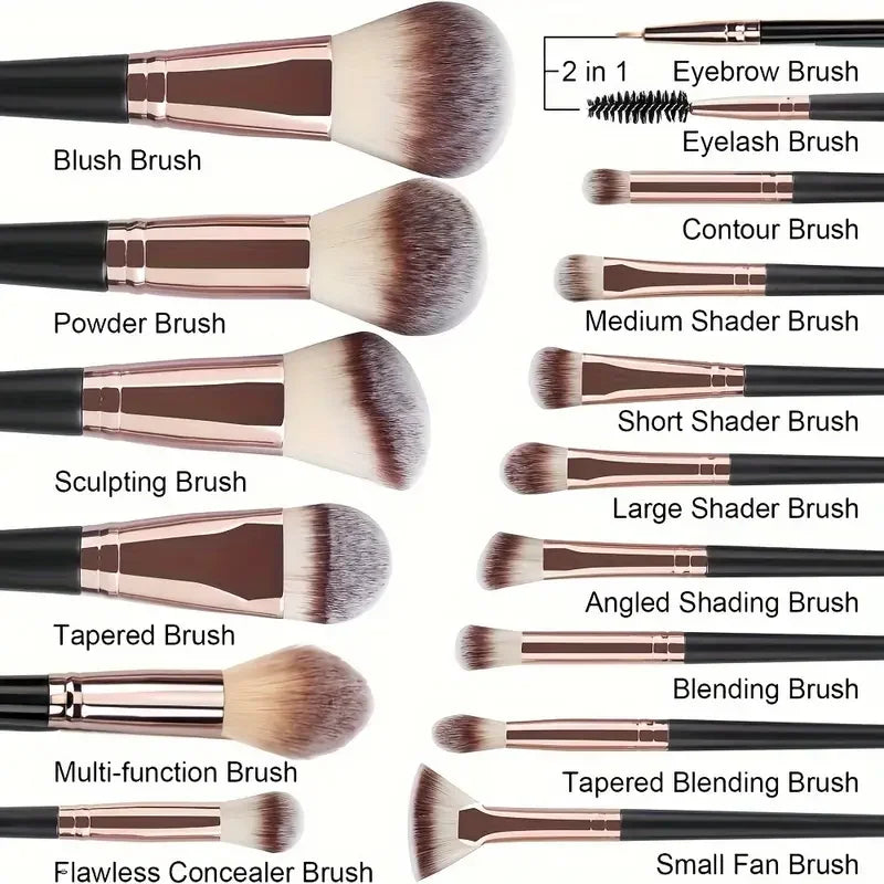Professional 3/20PCS Makeup Brushes Set Soft Fluffy Eyeshadow