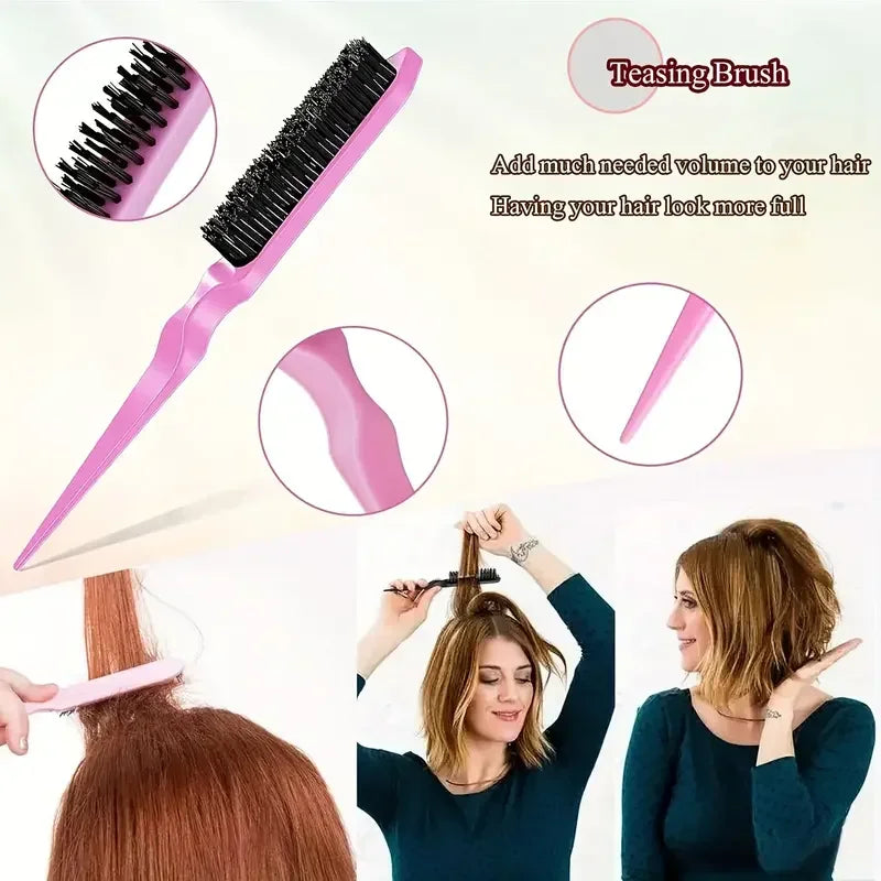 5pcs comb set Relaxing Elastic Massage Comb Hollow Out Hair Brush