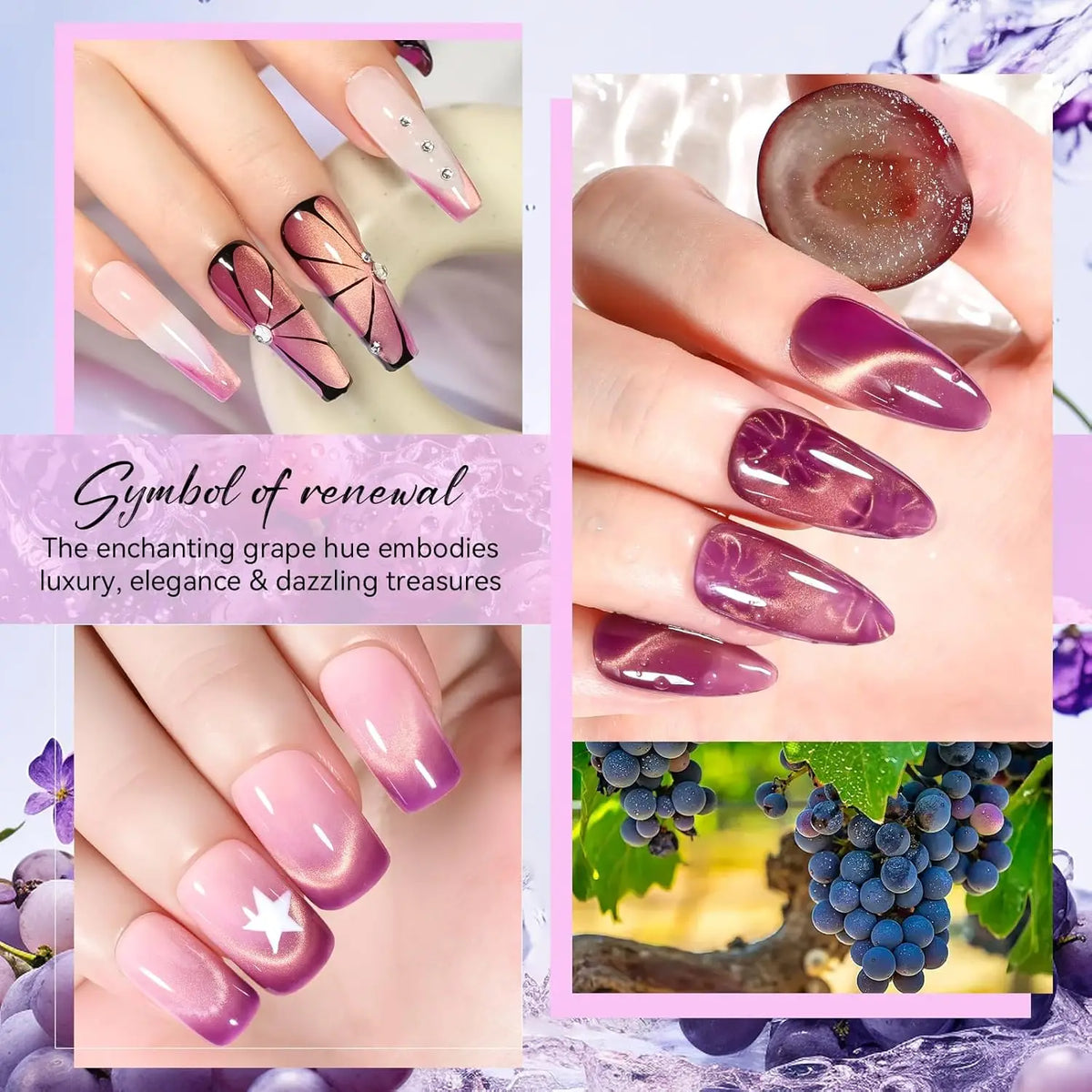 Makartt Holographic Cat Eye Gel Nail Polish Jelly Gel Nail Polish Soak