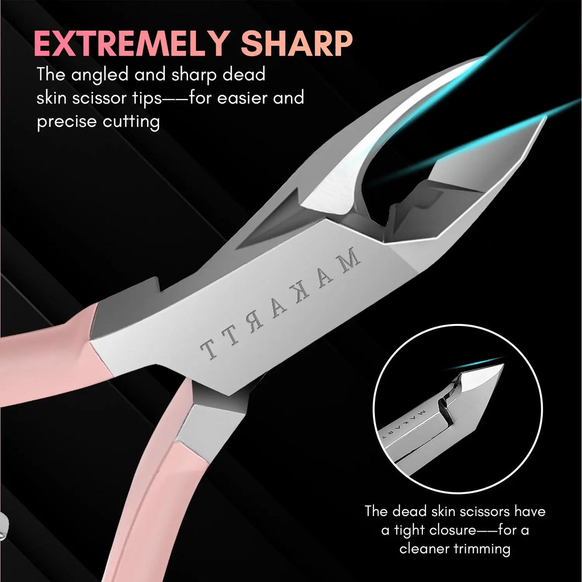 Cuticle Trimmer Cuticle Remover with Cuticle Pusher, Professional